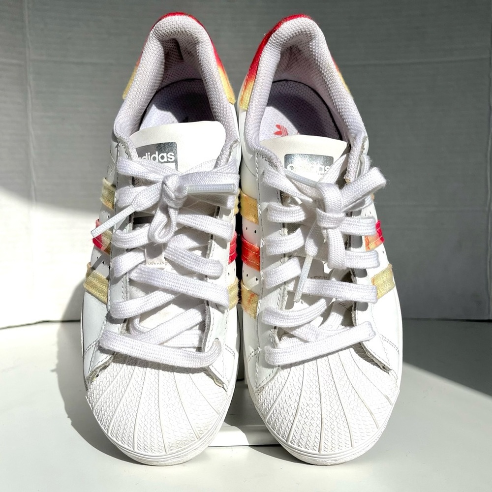 Adidas Superstar White Dreamy Color Pop Shoes - Picture 10 of 11